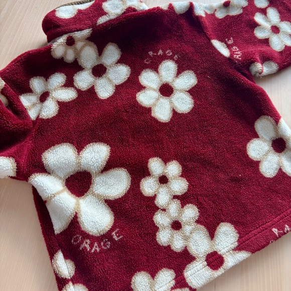 Vintage Orage polar 5T big flower print - Picture 6 of 6